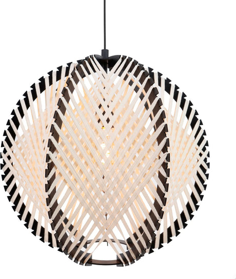 Eglo waverton hanglamp - e27 - ø 48 cm - zwart wit - textiel