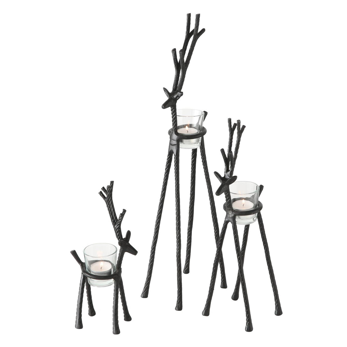 Boltze Home Teelichthalter-Set Alfred Hert 3-teilig
