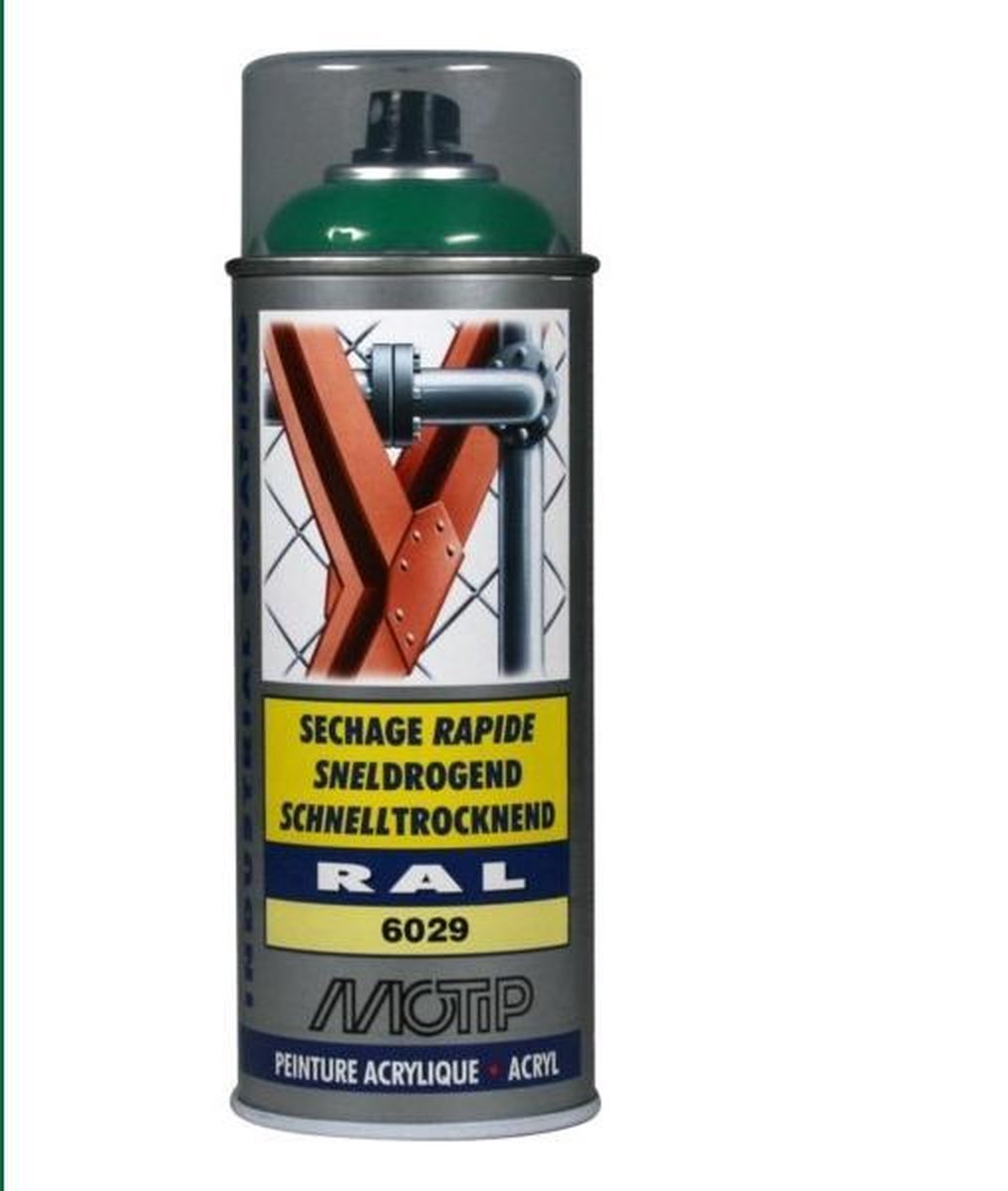 Motip Industrie-Acryllack Hochglanz RAL 6029 Mintgrün – 400 ml.