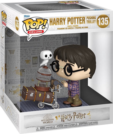 Funko Pop Deluxe: Harry Potter – Harry Potter schiebt Trolley Pop #135