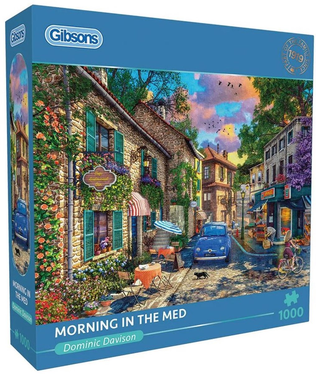 Gibsons – Morning in the Med (von Dominic Davison) – 500 XL-Teile, 67 x 49 cm (B x H) – Puzzle für Erwachsene