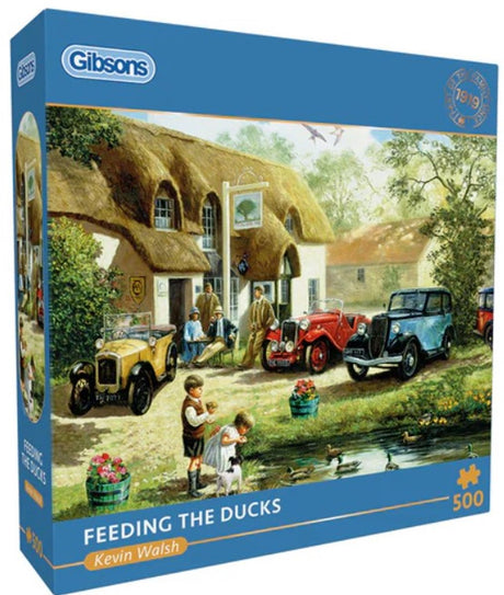 Gibsons - feeding the ducks (door kevin walsh) - 500 stukjes 48×34cm (b×h) - legpuzzel voor volwassenen