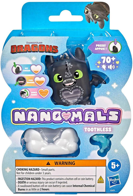 Hasbro nanomals dreamworks animation's toothless