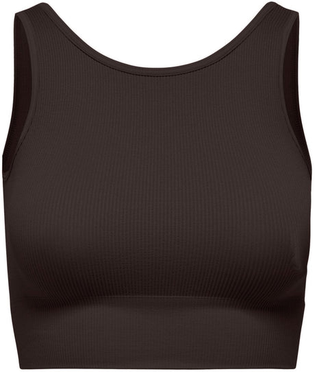Only play onpjaia life un sl seam short top noos dames top - chocolate torte