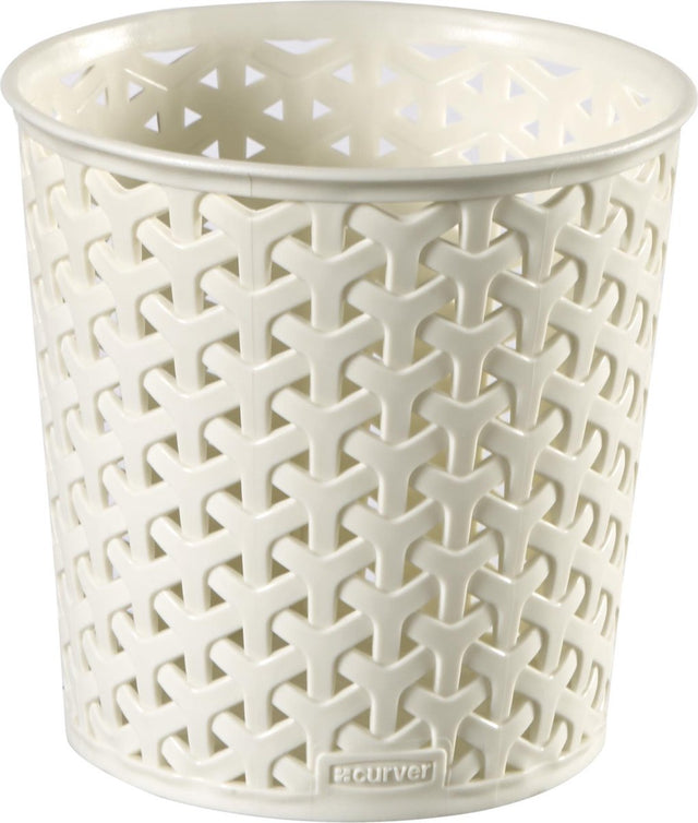 Curver 2 keer my style ronde opbergmand - maat l - vintage wit
