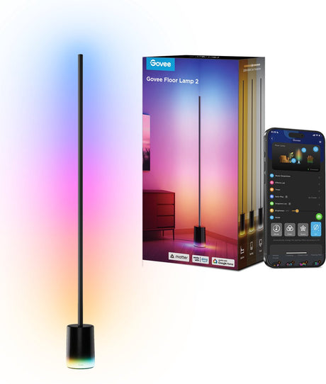 Govee Smart Stehleuchte 152 cm Matter RGBicww – Stimmungsbeleuchtung