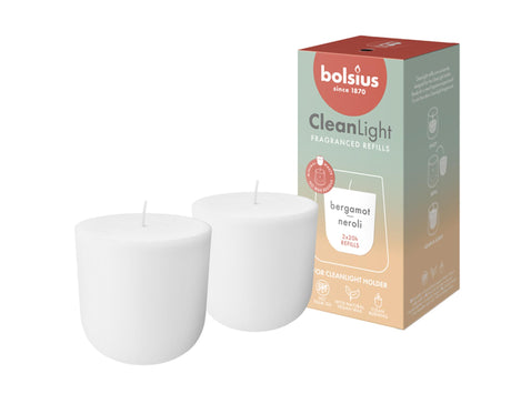 Bolsius Nachfüller Clean Light Bergamotte