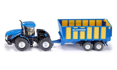 Siku 1947 New Holland mit Silierwagen