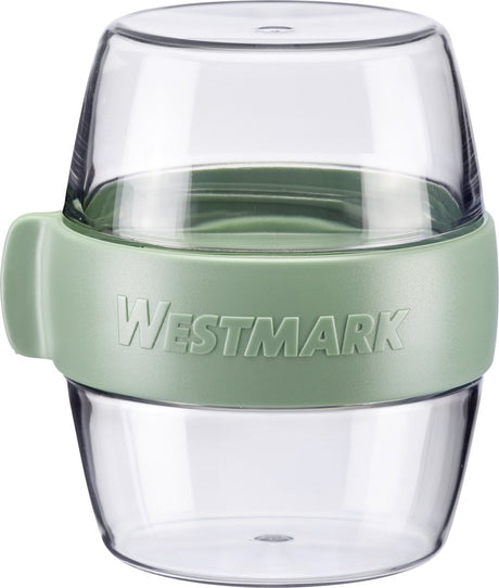 Westmark Pocketbox Mini, praktischer Essensbehälter für unterwegs, ideal für Joghurt, Obst, Snacks, 400 ml (2 x 200 ml), BPA-frei, Mintgrün