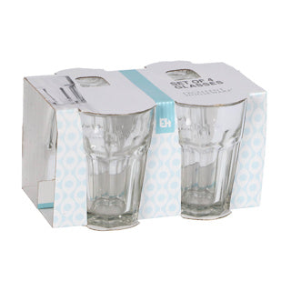 Excellent Houseware Trinkglas-Set, 4-teilig, 36 cl