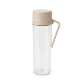 Brabantia Make-Take-Trinkflasche mit Fruchtfilter – 500 ml – sanftes Beige