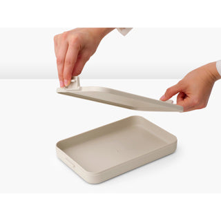 Brabantia Make Take Lunchbox Brotkasten – flach – Kunststoff – weiches Beige