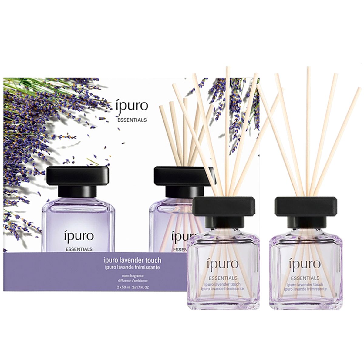 Ipuro geurdiffuser lavender touch 2 x 50 ml