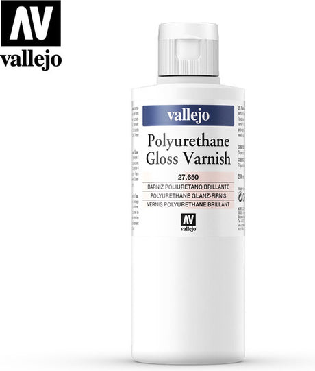 Vallejo Hobbyverf – 27650 glänzendes Polyurethan Vernis – Verf Flesje – 200 ml