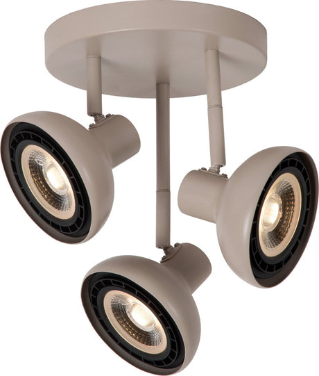 Lucide Sensas - Deckenstrahler (Deckenleuchte) - ø 25,8 cm - 3xGU10 (ES111) - Beige