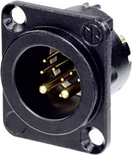 Neutrik NC10MD-LX-B-CON XLR-Stecker Flanschstecker, Kontakte gerade Polzahl: 10 schwarz 1 Stück