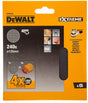Dewalt dtm3107-qz Serie – Extreme Schleifgitter – Körnung P240 – rund 125 mm – Klettverschluss