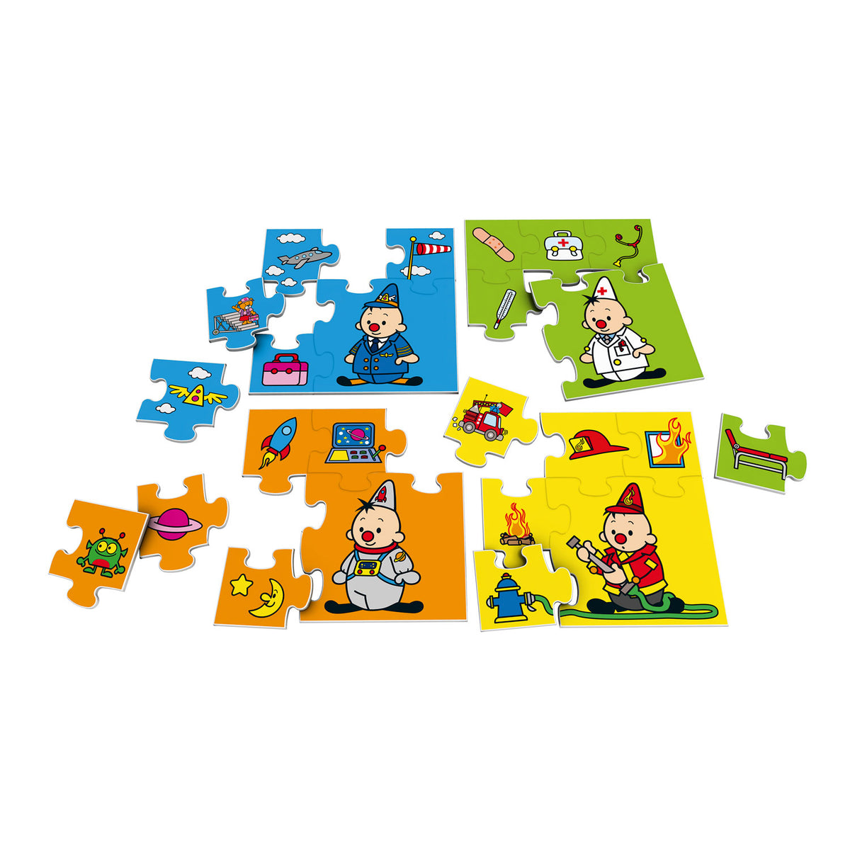 Bumba-Puzzle Berufe, 4in1