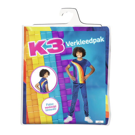 K3 Anziehkleidung - Anzug Regenbogenblau 3 5 Jahre - Größe 116