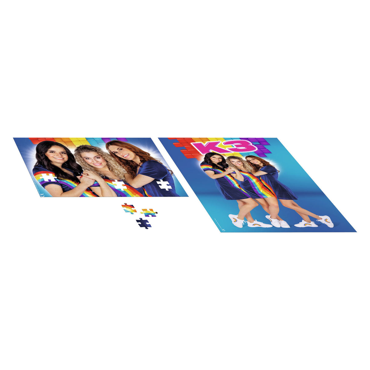 K3-Puzzle mit Poster, 104 Teile.