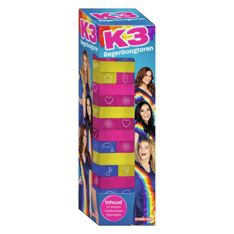 K3-Regenbogenturm-Stapel- und Balancespiel
