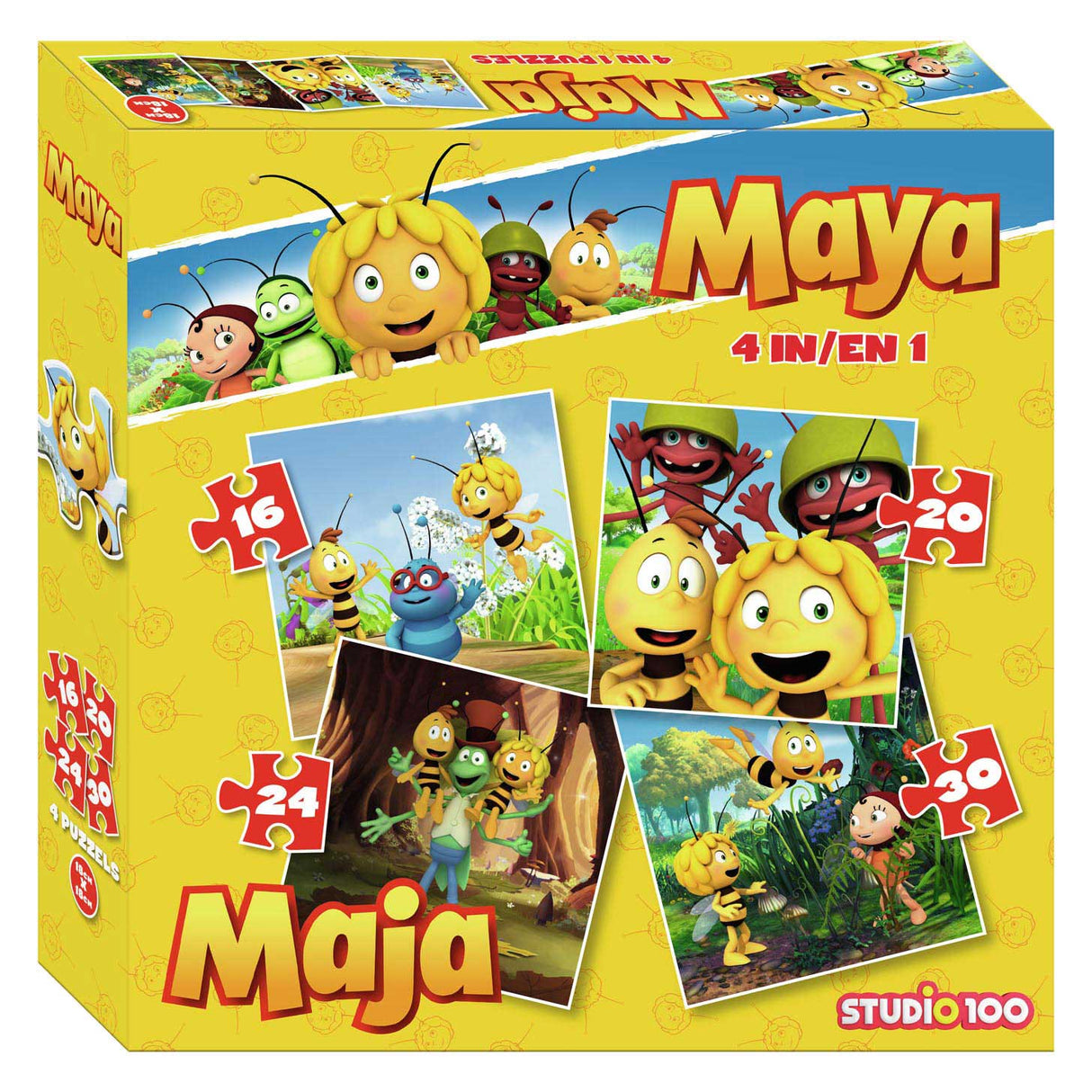 Biene Maja Puzzle, 4in1