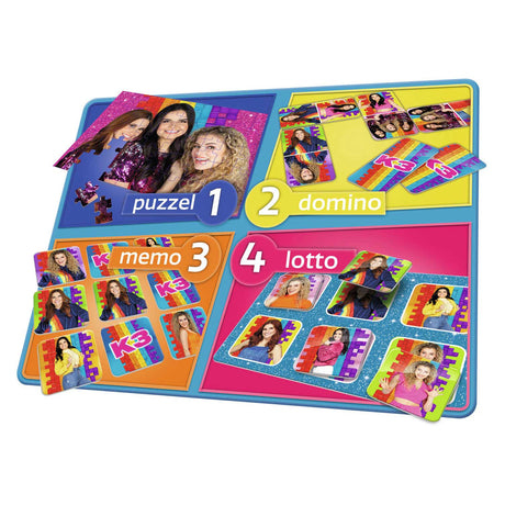 K3 4-in-1-Spielbox
