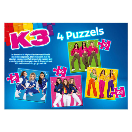 Studio 100 k3 4in1 Puzzle – Sterne