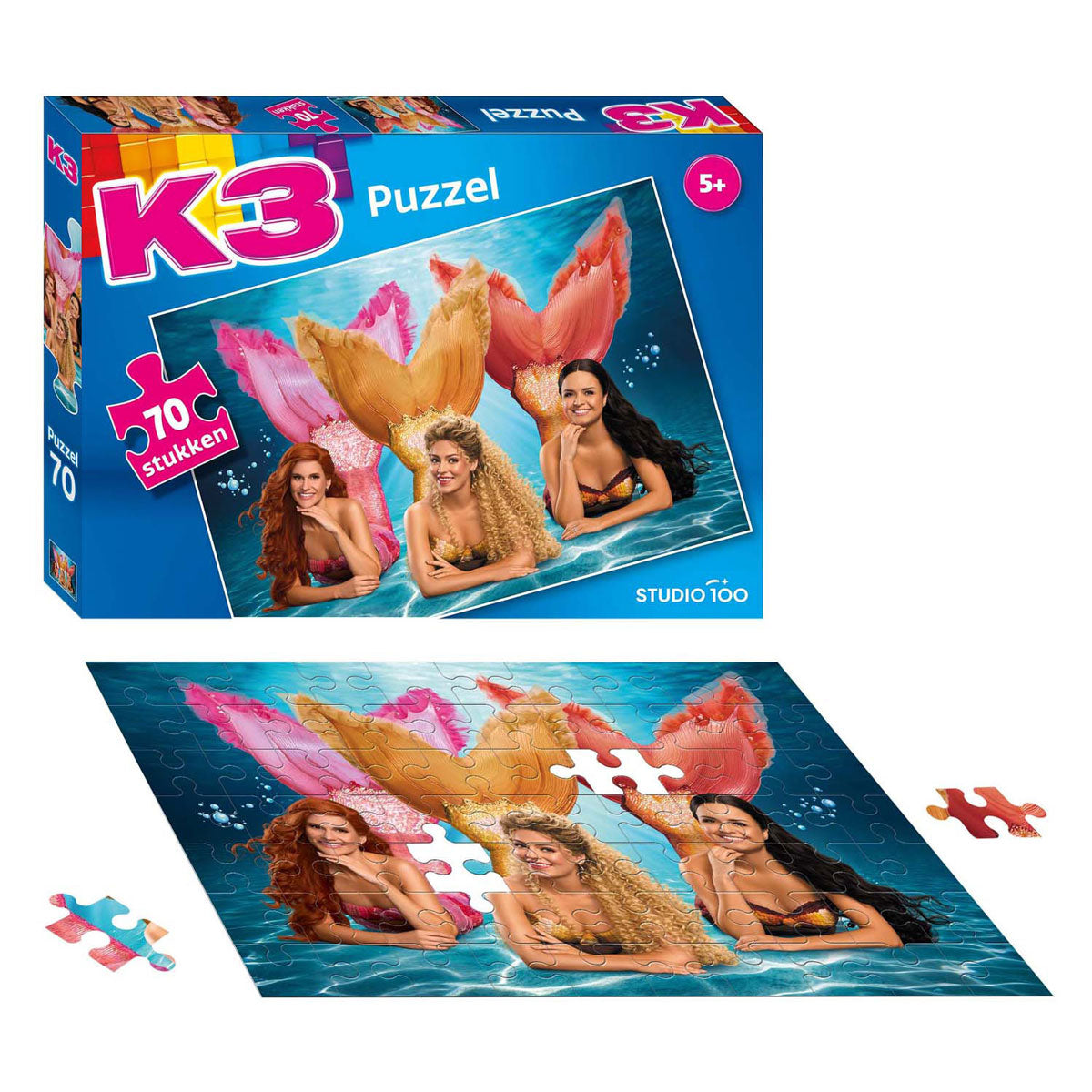 K3-Puzzle - Lied der Meerjungfrau, 70 Teile.