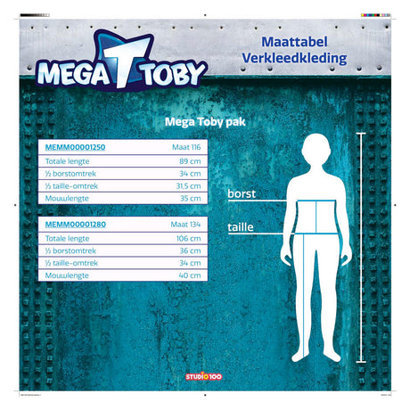 Mega Mindy Kostüme – Kostüm Mega Toby 6 8 Jahre – Größe 134