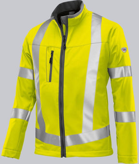Bp ® softshell jack met hoge zichtbaarheid werkjas reflecterend m