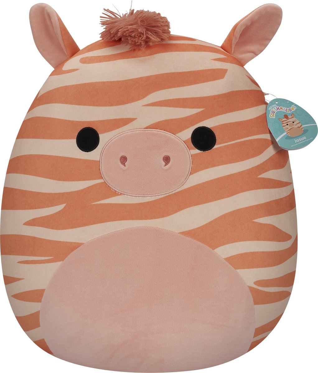 Squishmallows Josue – Pfirsichzebra 50 cm Plüsch