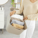 Rotho flexibler Wäschekorb Brisen 41 l Cappuccino