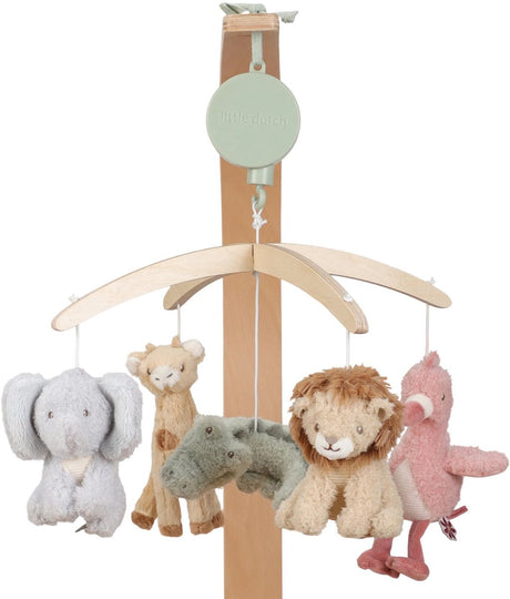 Little Dutch Safari Friends Musik-Mobile aus Holz