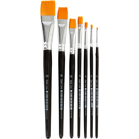 Kreativunternehmen http: www.cchobby.nl gold-line-penselen-size-0-2-4-8-12-16-20-l-16-5-21-cm-b-1-7-mm-flat-7-piece-1-box