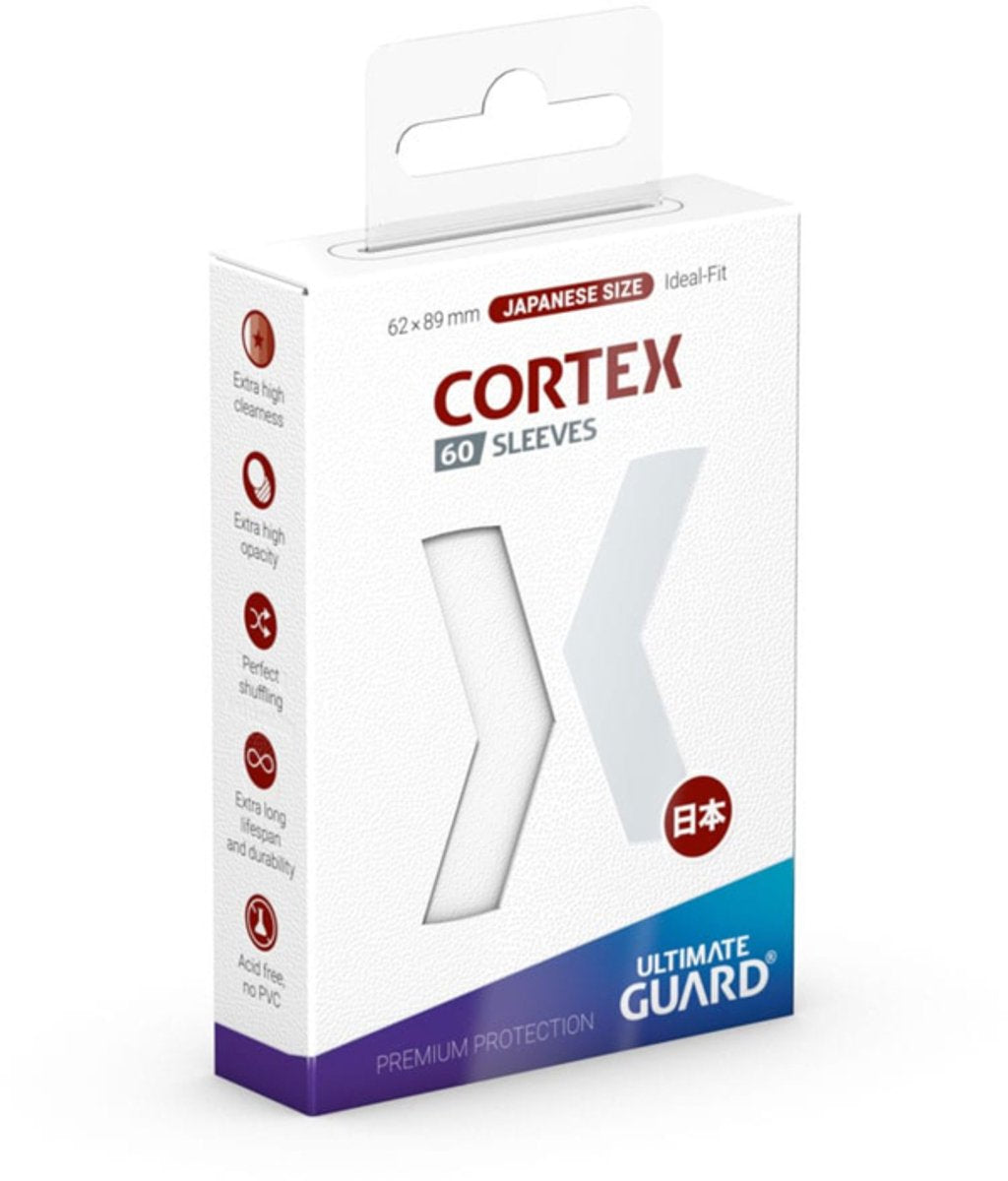 Ultimate Guard Cortex-Ärmel, japanische Größe (60) – weiß