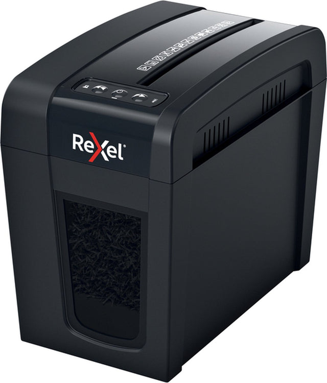 Rexel sicherer Aktenvernichter X6-SL – P4 vernichtet – bis zu 6 Blatt – 10 l – Schwarz
