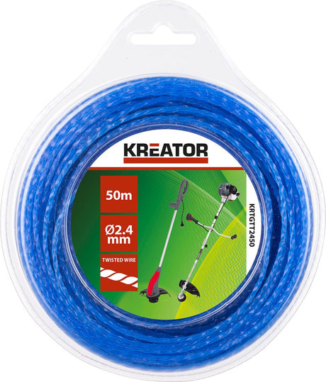 Kreator – Garten – krtgtt2450 – Trimmerdraht – gedreht 2,4 mm, 50 m