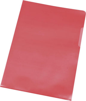 Q-connect l-map | rood | 120 micron | pak van 10 stuks