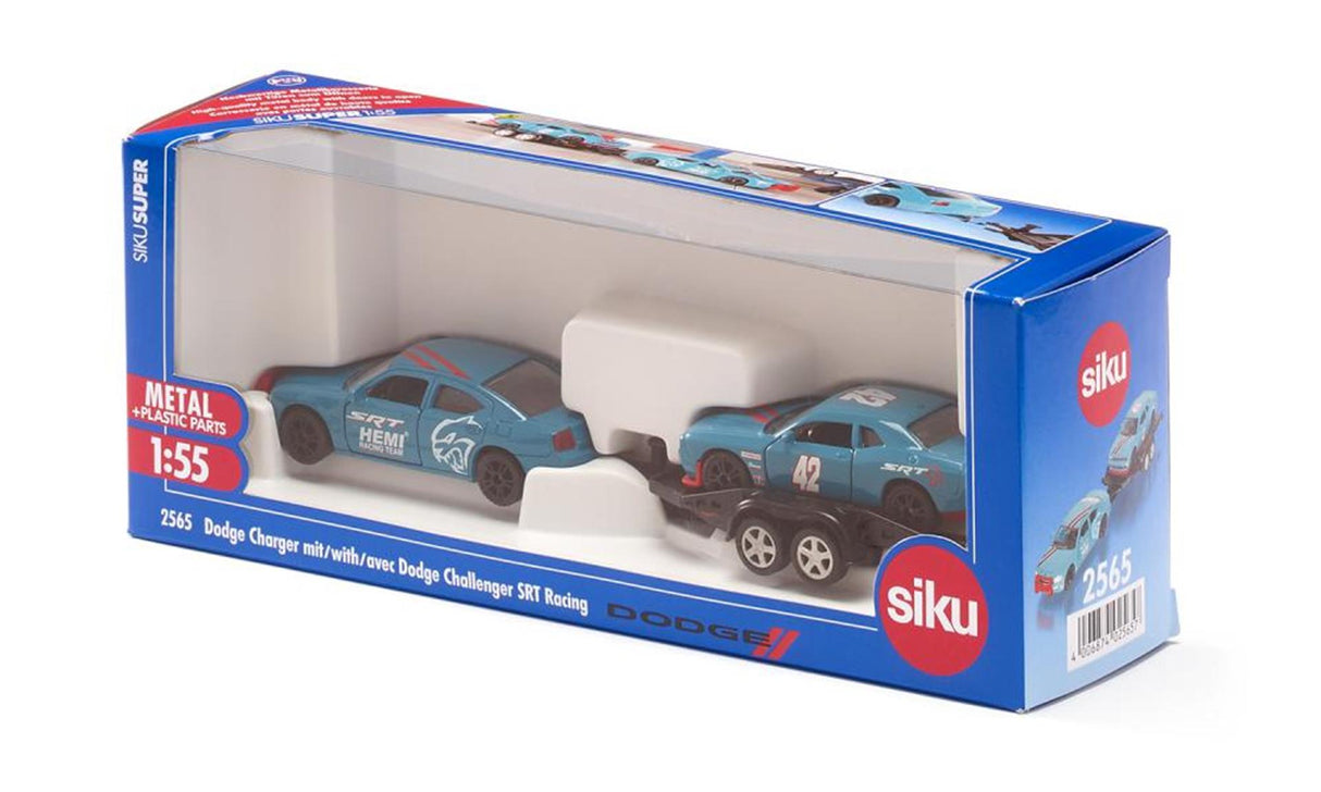 Siku Dodge Charger mit Dodge Challenger SRT Racing (1:55)