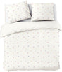 Dindi home dekbedovertrek forever spring - 200x220 - 100% katoen - wit