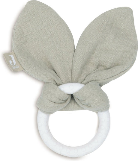Jollein bijtring siliconen bunny ears olive green