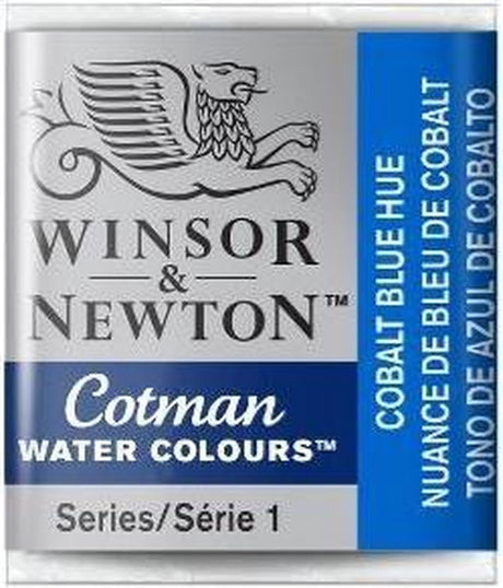 Winsor Newton W N Cotman Aquarellfarbe, halbe Pfanne, kobaltblauer Farbton