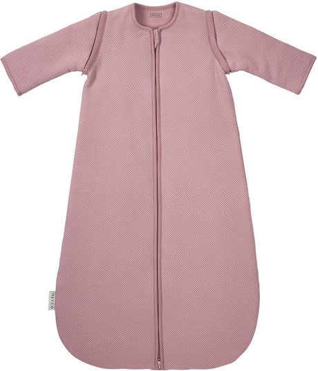 Meyco baby studio collection classic baby slaapzak - afritsbare mouwen - purple pink - 90cm - 2.5 tog