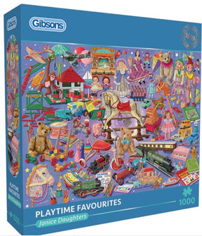 Gibsons – Playtime Favourites (von Janice Daughters) – 1000 Teile 68×49cm (B×H) – Puzzle für Erwachsene