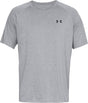 Under Armour UA Tech 2.0 SS Tee-Gry Herren-Sportshirt – Steel Light Heather – Schwarz