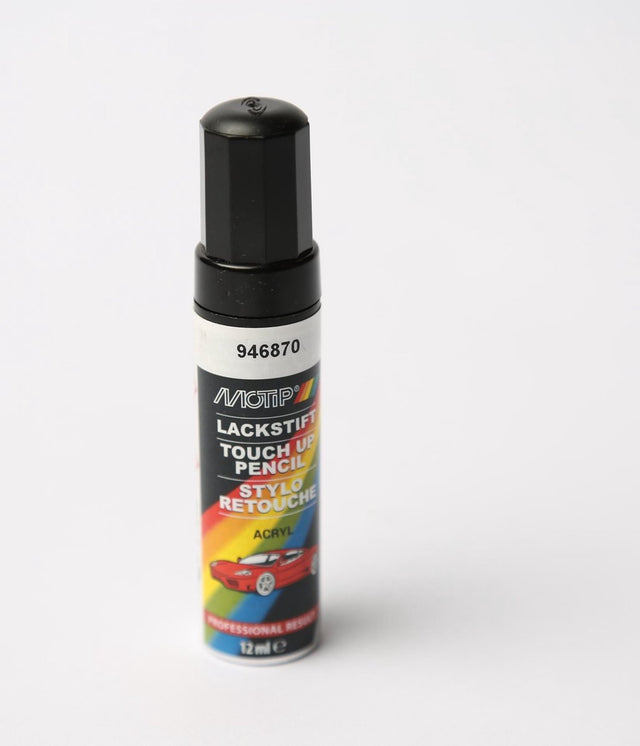 Motip Lackstift Auto Schwarz – 12 ml – Reparaturlack für Kratzer – 946870