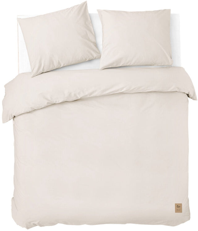 Dindi home dekbedovertrek forever colours - 200x220 - 100% katoen - off white