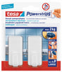 Tesa powerstrips serie - zelfklevende haken - 2 stuks - wit - 2 kg draagkracht