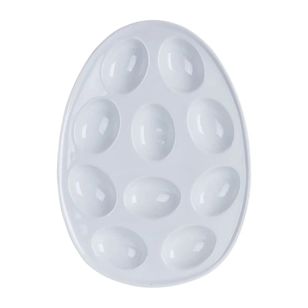 Imperial Kitchen Eierschale aus weißem Steingut für 10 Eier